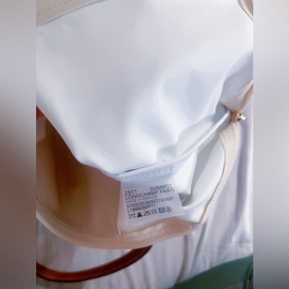 Longchamp Le Pliage large tote bag paper white color - Picture 9 of 11